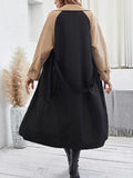 Tweekleurige dames trenchcoat met ceintuur – Renée