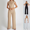 Zomerse mouwloze jumpsuit met flair – Elin