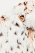 Dames nepbont winterjas luipaardprint warm en luxe – Amelora