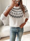 Geometrische Sweater met Trendy Design – Sophie