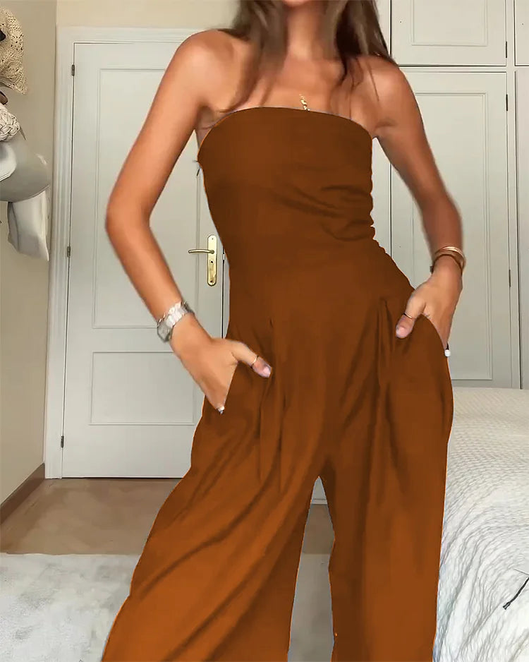 Elegante Off-Shoulder Jumpsuit voor Dames – Mila