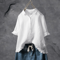 Losse Button Down Blouse met Elegante Pasvorm – Sophie