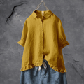 Losse Button Down Blouse met Elegante Pasvorm – Sophie