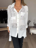 Casual damesoverhemd met elegante wikkelsnit – Seriva