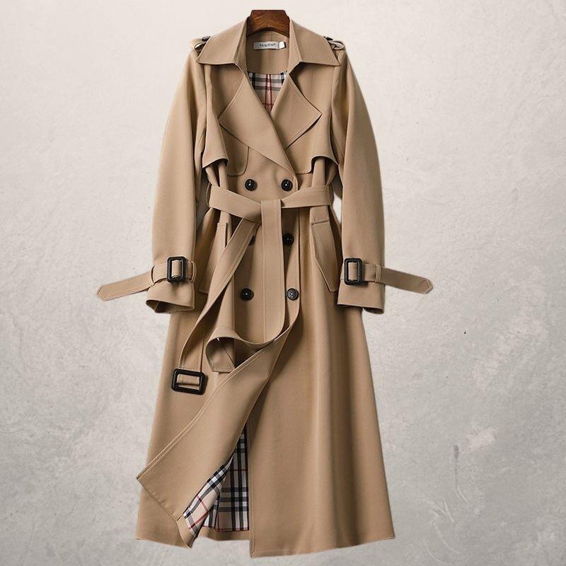 Dames trenchcoat klassiek getailleerd stijlvol en tijdloos – Elina