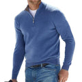 Zwarte half-zip sweater met moderne pasvorm – Veylor