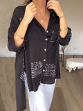 Casual damesoverhemd met elegante wikkelsnit – Seriva