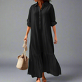 Elegante casual hemdjurk dames warm weer - Isa