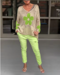 Gehaakte bloemen top met losse pasvorm – Milou