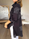 Casual damesoverhemd met elegante wikkelsnit – Seriva