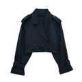 Dames korte trenchcoat herfstjas stijlvol en licht – Yara