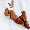 Platte sandalen met decoratieve gespen voor zomerstijl – Isa
