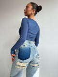 Ripped Jeans Voor Trendy Looks Met Pit – Luna