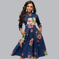 Bloemenjurk met elegante pasvorm voor dames – Elise