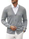Heren cardigan sweater met comfortabele pasvorm – Victor