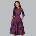 Bloemenjurk met elegante pasvorm voor dames – Elise