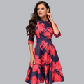 Bloemenjurk met elegante pasvorm voor dames – Elise