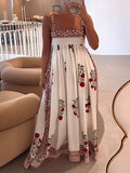 Elegante Maxi Jurk met Vierkante Hals voor Dames – Rosa