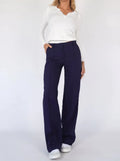Dames wijde pantalon elegant comfortabel en tijdloos design – Nayira