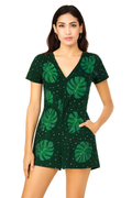 Zomer romper met bloemenprint en stippen – Alina