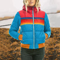 Trendy en warm pufferjack met kleurblok – Sophie