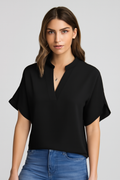 Casual Blouse met Korte Mouwen – Eliana