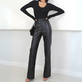 Stijlvolle hoge damesbroek met slanke fit – Elise