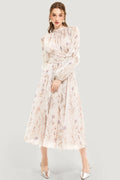 Dames jurk bloemenprint luchtig plooirok elegant – Ocearia