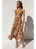 Kleurrijke zomerjurk voor dames met elegant design – Calista