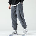 Heren corduroy joggers met zachte pasvorm – Elias