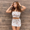 Zomerset met Bandeau Top en Rok – Print Tube