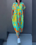 Elegante bloemenjurk met vrouwelijke pasvorm – Emma