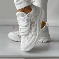 Trendy en comfortabele sneakers met strikontwerp - Anika