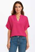 Casual Blouse met Korte Mouwen – Eliana