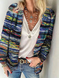 Ruby Bliss - Gebreid Kleurrijk Vest