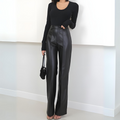 Stijlvolle hoge damesbroek met slanke fit – Elise