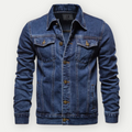 Denim truckerjack met vintage look en comfort – Miles