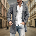 Heren herfstjas met waterafstotende wolmix en moderne fit – Silvano