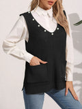 Stijlvol dames sweater vest met V-hals – Elise