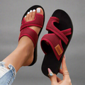 Luchtige slip-on sandalen met mesh bovenkant – Luvana