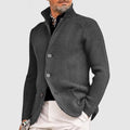 Heren cardigan met knopen en klassieke regular fit – Lucien