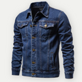 Denim truckerjack met vintage look en comfort – Miles