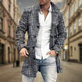 Heren herfstjas met waterafstotende wolmix en moderne fit – Silvano