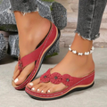 Dames slippers met bloemknoop en zachte zool – Valeni