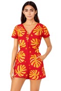 Zomer romper met bloemenprint en stippen – Alina