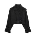 Dames korte trenchcoat herfstjas stijlvol en licht – Yara