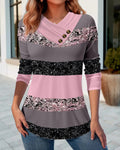 Gestreepte top met knoopdetails voor dames – Lotte