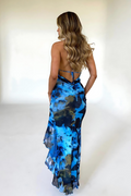 Rugloze midi jurk voor dames met elegante pasvorm – Alisena