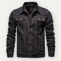 Denim truckerjack met vintage look en comfort – Miles
