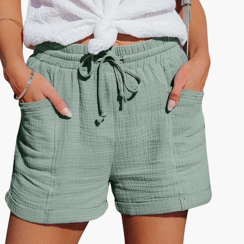 Zomerse ademende dames shorts voor warme dagen – Mila